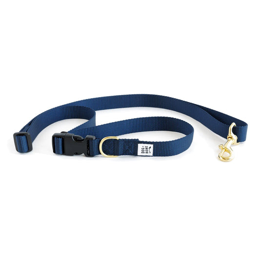 Dog+Bone Adjustable Leash 3-6ft, Hand Held/ Hands Free, Navy