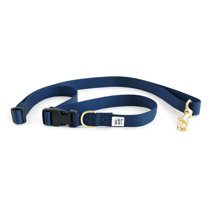 Dog+Bone Adjustable Leash 3-6ft, Hand Held/ Hands Free, Navy